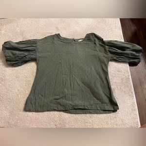 Green LOFT blouse